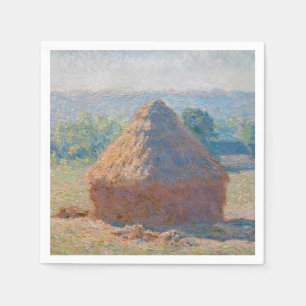 Claude Monet - Haystacks, end of Summer Napkin