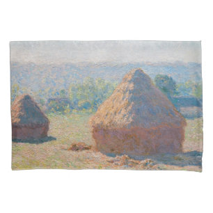 Claude Monet - Haystacks, end of Summer Pillowcase