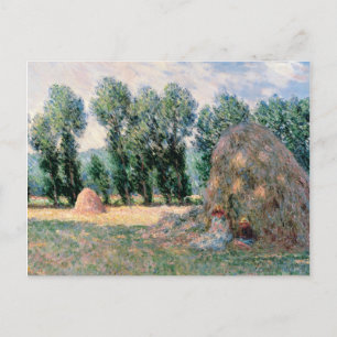 Claude Monet - Haystacks Holiday Postcard