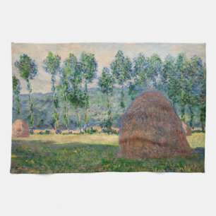 Claude Monet - Haystacks near Giverny Kitchen Towel