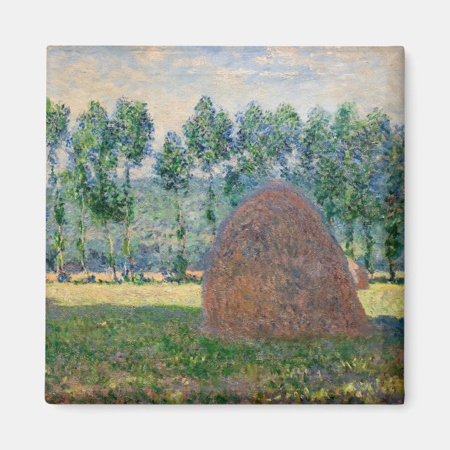 Claude Monet - Haystacks near Giverny Magnet (Front)