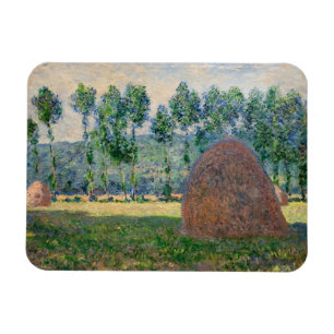 Claude Monet - Haystacks near Giverny Magnet