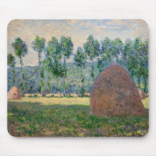 Claude Monet - Haystacks near Giverny Mouse Pad (Front)