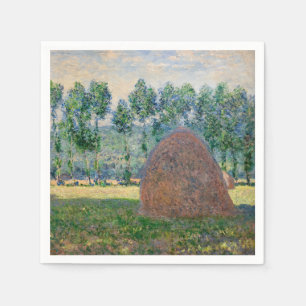 Claude Monet - Haystacks near Giverny Napkin