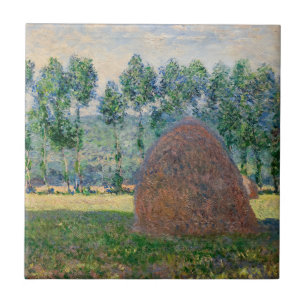 Claude Monet - Haystacks near Giverny Tile