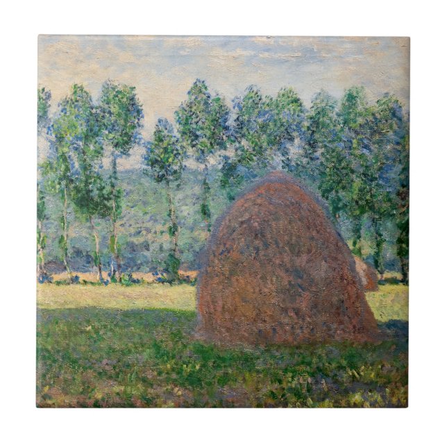 Claude Monet - Haystacks near Giverny Tile (Front)