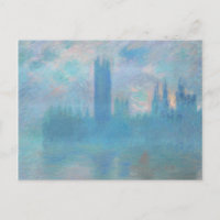 Claude Monet. Houses of Parliament London. Blue