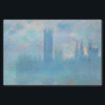 Claude Monet. Houses of Parliament London. Blue Tissue Paper<br><div class="desc">Claude Monet "Houses of Parliament,  London" tissue paper.</div>