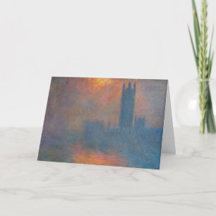 Claude Monet - Houses of Parliament London Card