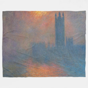 Claude Monet - Houses of Parliament London Fleece Blanket