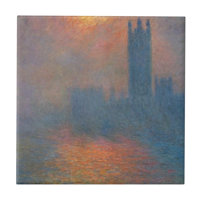 Claude Monet - Houses of Parliament London Tile (Front)
