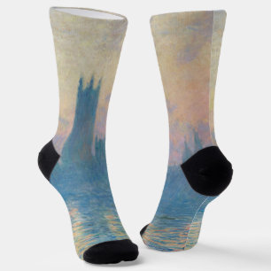 Claude Monet Houses of Parliament Sunset Socks