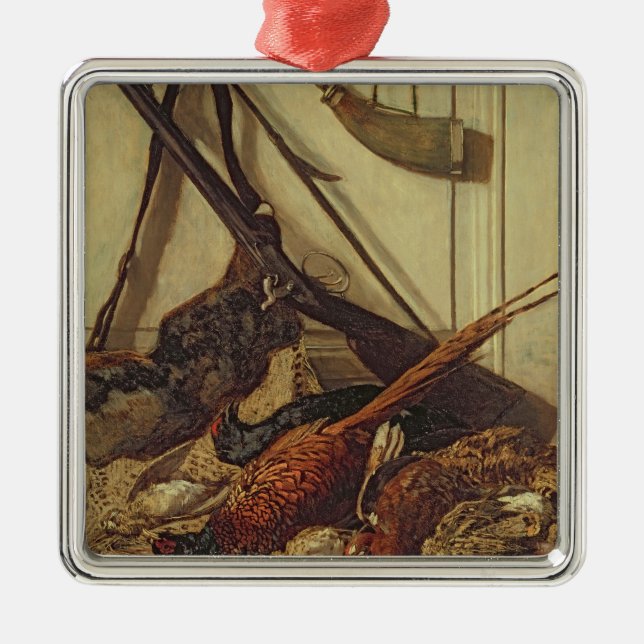 Claude Monet | Hunting Trophies, 1862 Metal Ornament (Front)