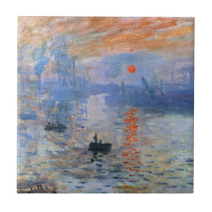 Claude Monet Impression Sunrise 1872 Harbour Art Tile