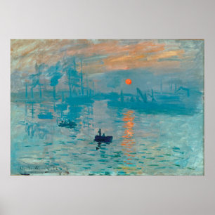 CLAUDE MONET - Impression, sunrise 1872 Poster