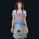 Claude Monet - Impression, Sunrise Apron<br><div class="desc">Impression, Sunrise (Impression, Soleil levant) - Claude Monet, Oil on canvas, 1872
Impression, Sunrise depicts the port of Le Havre, Monet's hometown.</div>