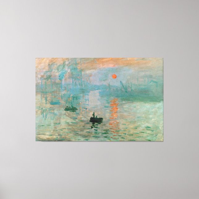 Claude Monet - Impression, Sunrise Canvas Print (Front)