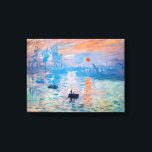 Claude Monet - Impression, Sunrise Canvas Print<br><div class="desc">Impression, Sunrise (Impression, Soleil levant) - Claude Monet, Oil on canvas, 1872
Impression, Sunrise depicts the port of Le Havre, Monet's hometown.</div>