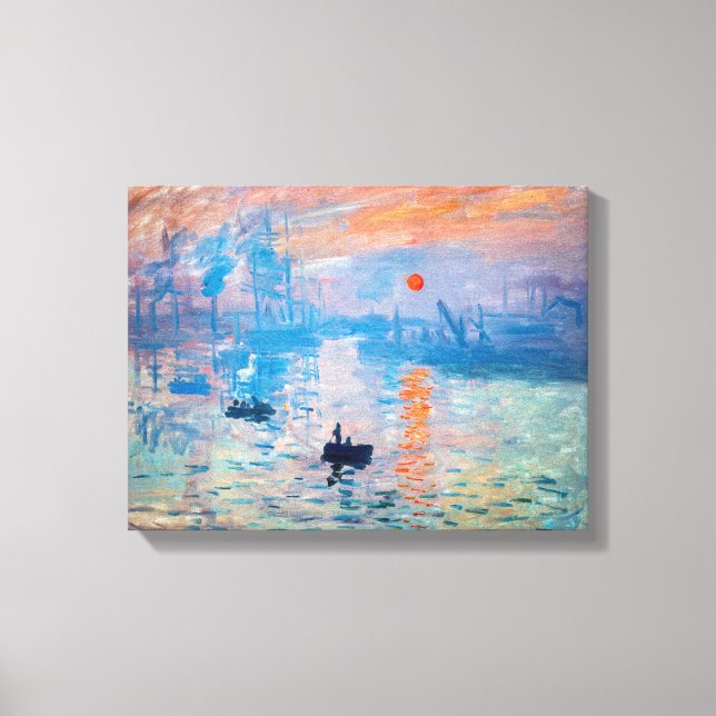 Claude Monet - Impression, Sunrise Canvas Print (Front)