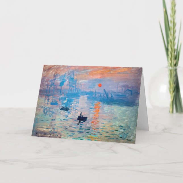 Claude Monet - Impression, Sunrise Card (Front)