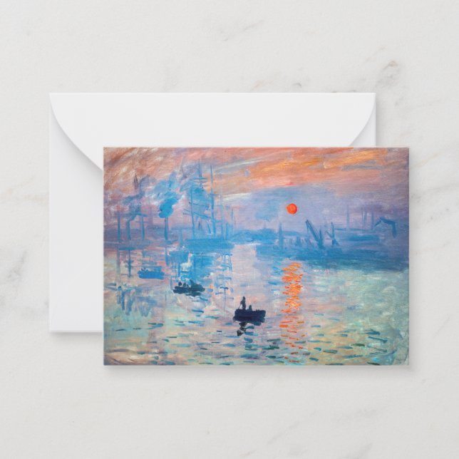 Claude Monet - Impression, Sunrise Card (Front)