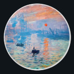 Claude Monet - Impression, Sunrise Ceramic Knob<br><div class="desc">Impression, Sunrise (Impression, Soleil levant) - Claude Monet, Oil on canvas, 1872
Impression, Sunrise depicts the port of Le Havre, Monet's hometown.</div>