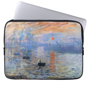 Claude Monet Impression Sunrise Classic Painting Laptop Sleeve