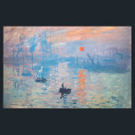 Claude Monet - Impression, Sunrise Fabric<br><div class="desc">Impression,  Sunrise (Impression,  Soleil levant) - Claude Monet,  Oil on canvas,  1872

Impression,  Sunrise depicts the port of Le Havre,  Monet's hometown.</div>