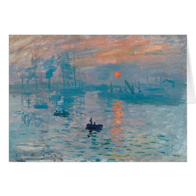 Claude Monet Impression Sunrise French (Front Horizontal)
