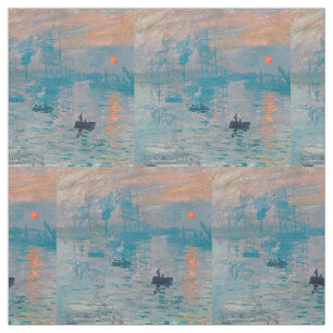 Claude Monet Impression Sunrise French Fabric