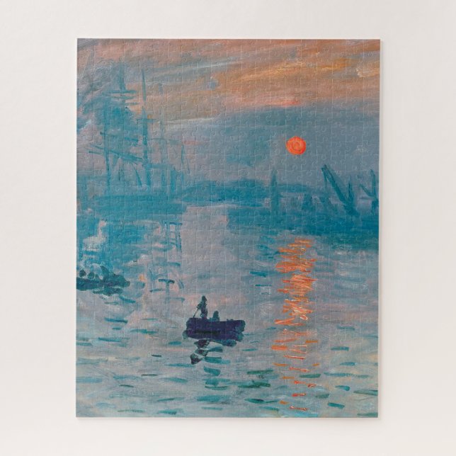 Claude Monet Impression Sunrise French Jigsaw Puzzle (Vertical)