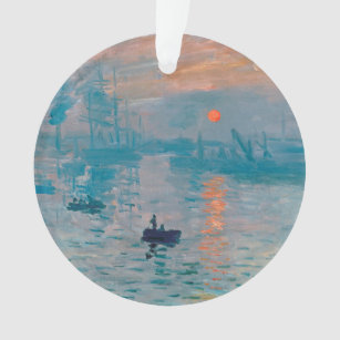Claude Monet Impression Sunrise French Ornament