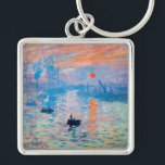 Claude Monet - Impression, Sunrise Keychain<br><div class="desc">Impression, Sunrise (Impression, Soleil levant) - Claude Monet, Oil on canvas, 1872
Impression, Sunrise depicts the port of Le Havre, Monet's hometown.</div>