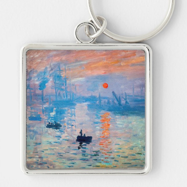 Claude Monet - Impression, Sunrise Keychain (Front)
