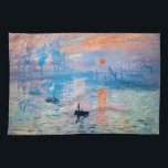 Claude Monet - Impression, Sunrise Kitchen Towel<br><div class="desc">Impression,  Sunrise (Impression,  Soleil levant) - Claude Monet,  Oil on canvas,  1872

Impression,  Sunrise depicts the port of Le Havre,  Monet's hometown.</div>