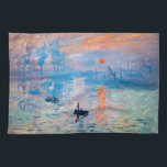 Claude Monet - Impression, Sunrise Kitchen Towel<br><div class="desc">Impression, Sunrise (Impression, Soleil levant) - Claude Monet, Oil on canvas, 1872
Impression, Sunrise depicts the port of Le Havre, Monet's hometown.</div>