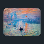 Claude Monet - Impression, Sunrise Magnet<br><div class="desc">Impression, Sunrise (Impression, Soleil levant) - Claude Monet, Oil on canvas, 1872
Impression, Sunrise depicts the port of Le Havre, Monet's hometown.</div>