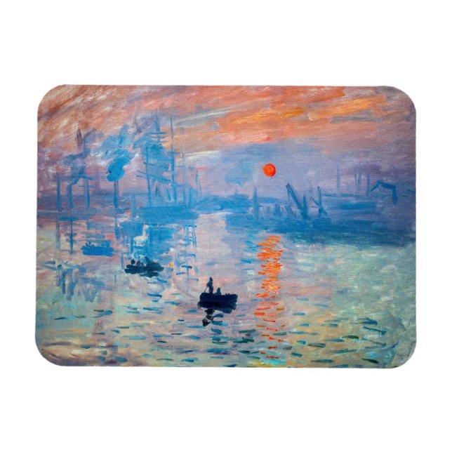 Claude Monet - Impression, Sunrise Magnet (Horizontal)