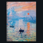 Claude Monet - Impression, Sunrise Notebook<br><div class="desc">Impression,  Sunrise (Impression,  Soleil levant) - Claude Monet,  Oil on canvas,  1872

Impression,  Sunrise depicts the port of Le Havre,  Monet's hometown.</div>