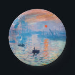 Claude Monet - Impression, Sunrise Paper Plate<br><div class="desc">Impression, Sunrise (Impression, Soleil levant) - Claude Monet, Oil on canvas, 1872
Impression, Sunrise depicts the port of Le Havre, Monet's hometown.</div>