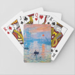 Claude Monet - Impression, Sunrise Playing Cards<br><div class="desc">Impression,  Sunrise (Impression,  Soleil levant) - Claude Monet,  Oil on canvas,  1872

Impression,  Sunrise depicts the port of Le Havre,  Monet's hometown.</div>