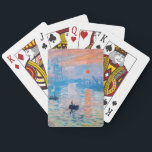 Claude Monet - Impression, Sunrise Playing Cards<br><div class="desc">Impression,  Sunrise (Impression,  Soleil levant) - Claude Monet,  Oil on canvas,  1872

Impression,  Sunrise depicts the port of Le Havre,  Monet's hometown.</div>