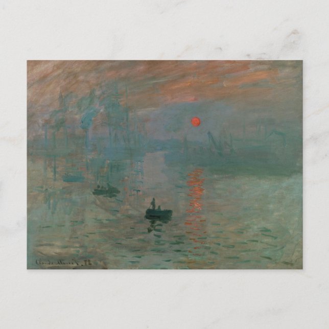 Claude Monet - Impression, Sunrise Postcard (Front)