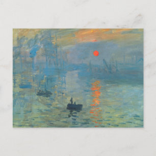 Claude Monet Impression Sunrise Postcard