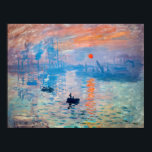 Claude Monet - Impression, Sunrise Poster<br><div class="desc">Impression, Sunrise (Impression, Soleil levant) - Claude Monet, Oil on canvas, 1872
Impression, Sunrise depicts the port of Le Havre, Monet's hometown.</div>