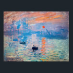 Claude Monet - Impression, Sunrise Poster<br><div class="desc">Impression, Sunrise (Impression, Soleil levant) - Claude Monet, Oil on canvas, 1872
Impression, Sunrise depicts the port of Le Havre, Monet's hometown.</div>