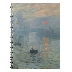 Claude Monet Impression Sunrise Soleil Levant Notebook