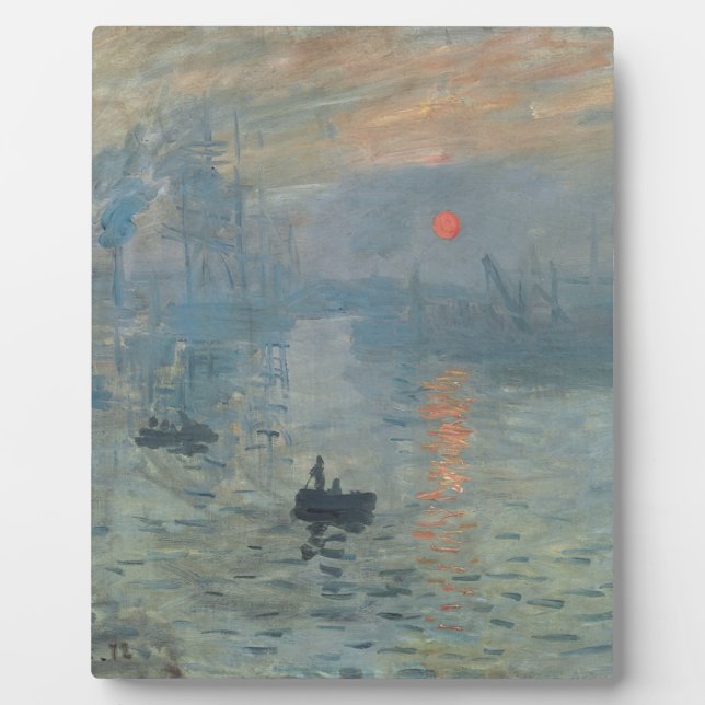 Claude Monet Impression Sunrise Soleil Levant Plaque (Front)