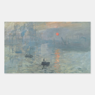 Claude Monet Impression Sunrise Soleil Levant Sticker