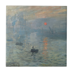 Claude Monet Impression Sunrise Soleil Levant Tile